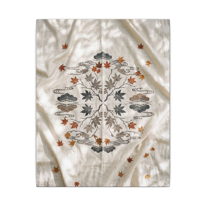 Elegant Silk Drape Canvas Art - Japanese Pattern Japandi