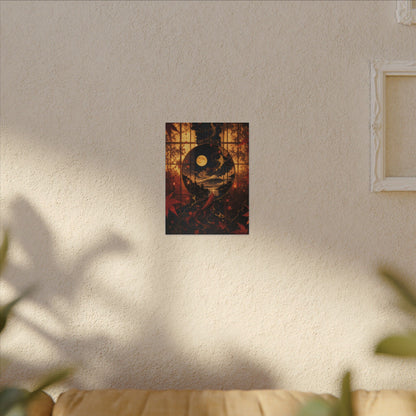 Beautiful Shoji Screen Canvas Art - Gold Vein Kintsugi
