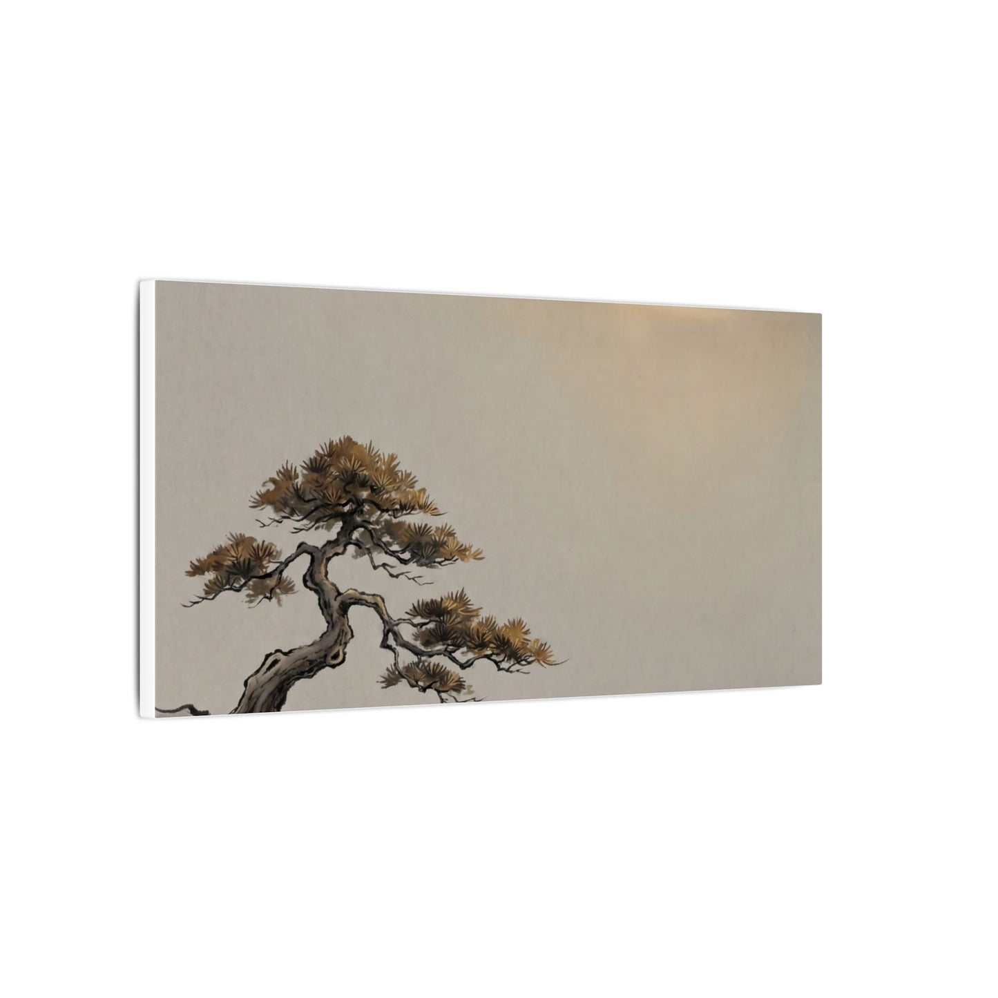 Pine Tree Canvas Art | Autumn Zen Karesansui Art