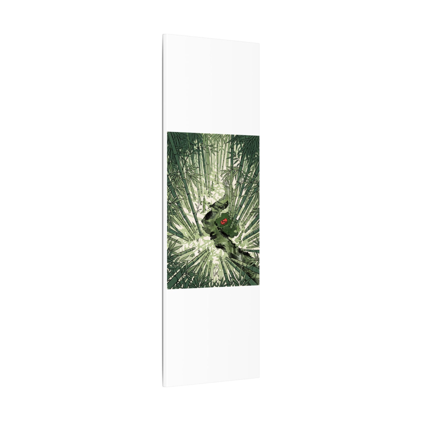Peaceful Bamboo Grove Canvas Art - Ukiyo E Inspired Zen