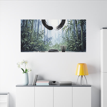 Seijaku Tea Ceremony Canvas Art - Zen Enso