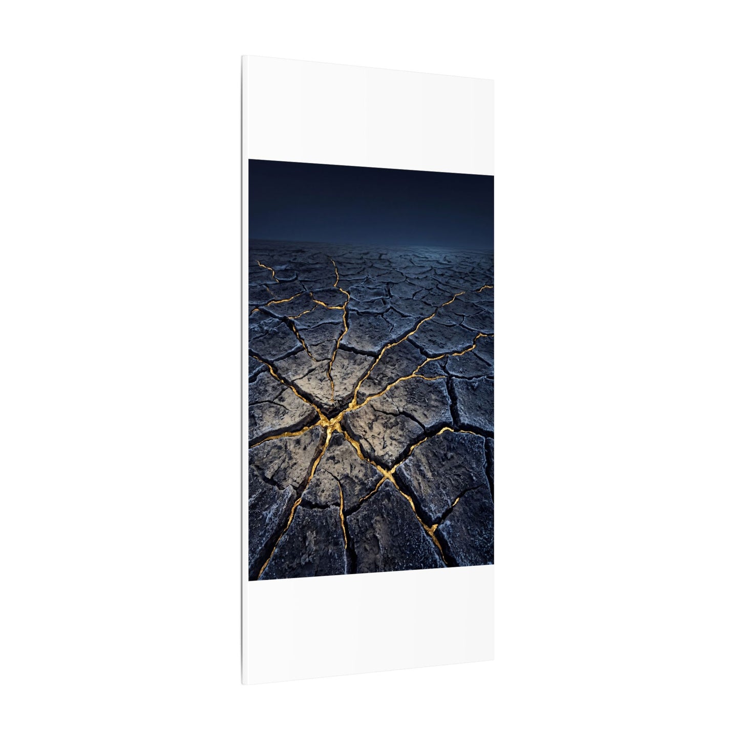 Cracked Earth Broken Beauty Canvas Art | Artful Kintsugi Art