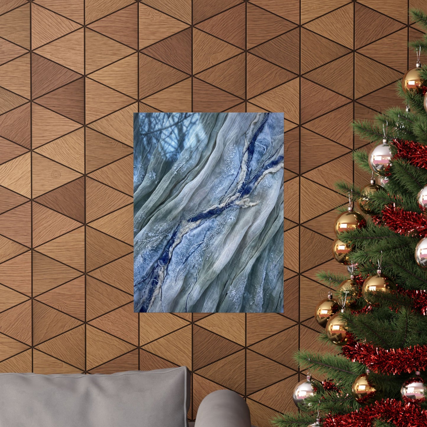 Warm Silk Drape Wall Art Print - Texture Japandi
