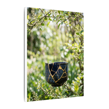 Kintsugi Broken Pottery in Dappled | Broken Beauty Canvas Art