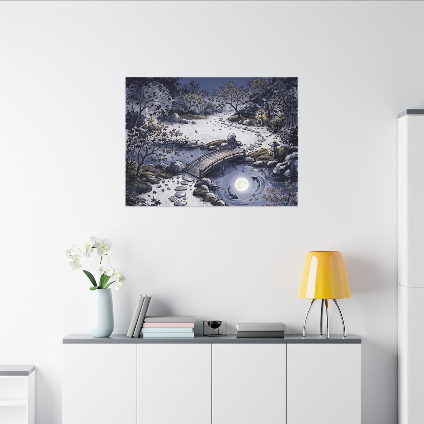 Torii Gate Enso Canvas Art | Contemplative Zen Art