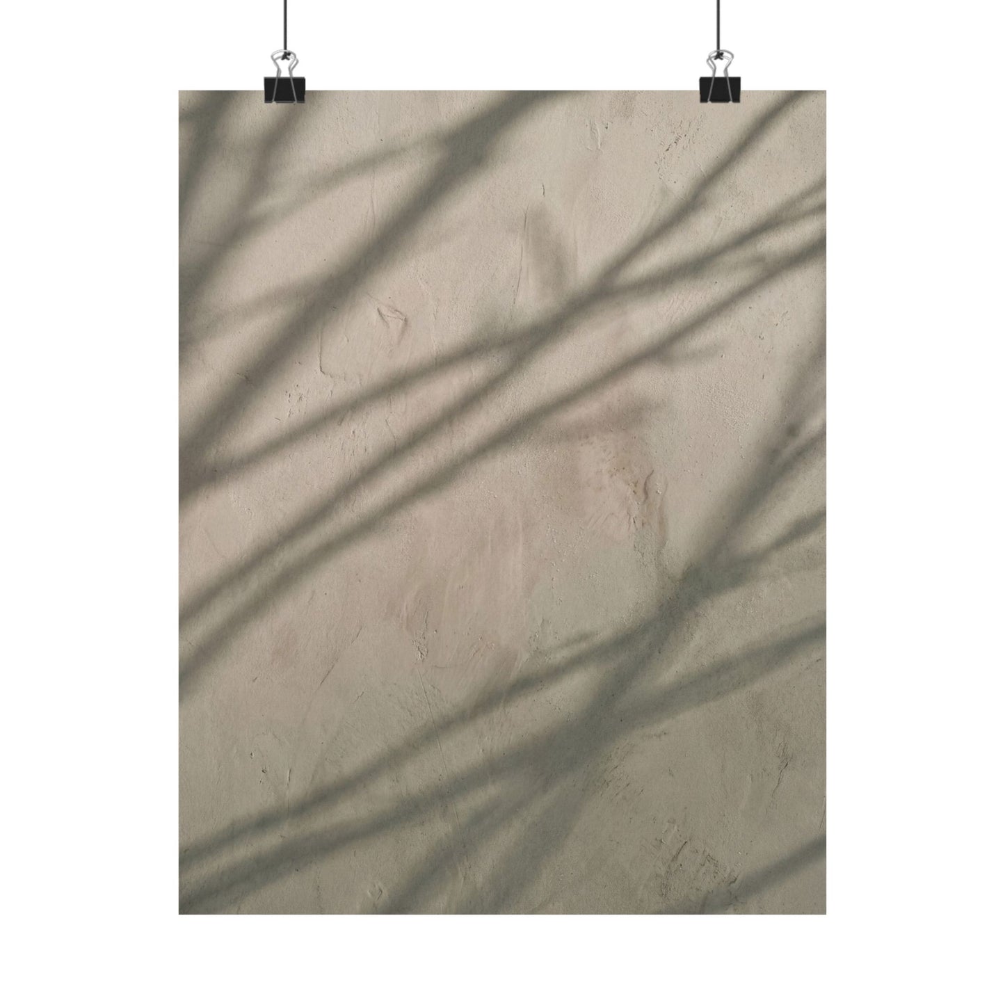 Winter Shadow Play Japanese Pattern Wall Art Print | Warm Decor