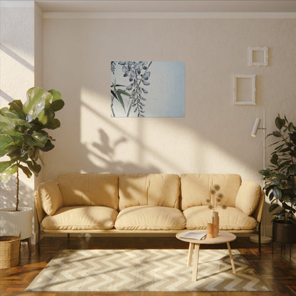 Zen Wisteria in Moonlight | Ukiyo E Inspired Canvas Art