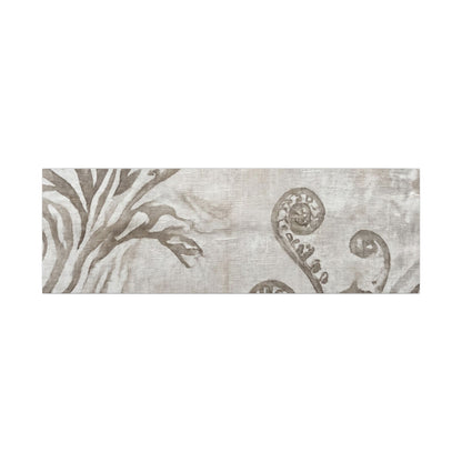 Japandi Fern Unfurling in Overcast | Japanese Pattern Canvas Art