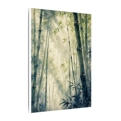 Bamboo Grove Spring Canvas Art | Zen Serene Design