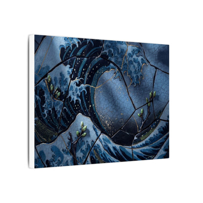 Ocean Wave Spring Canvas Art | Kintsugi Artful Design