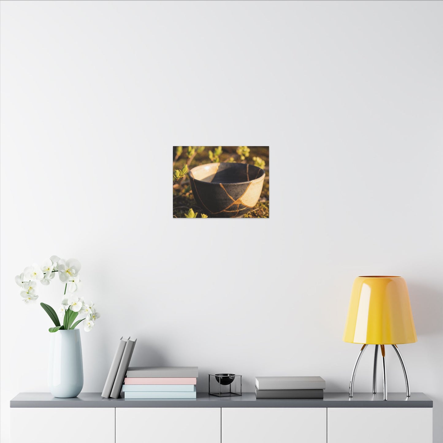 Seijaku Broken Pottery Canvas Art - Kintsugi Gold Repair