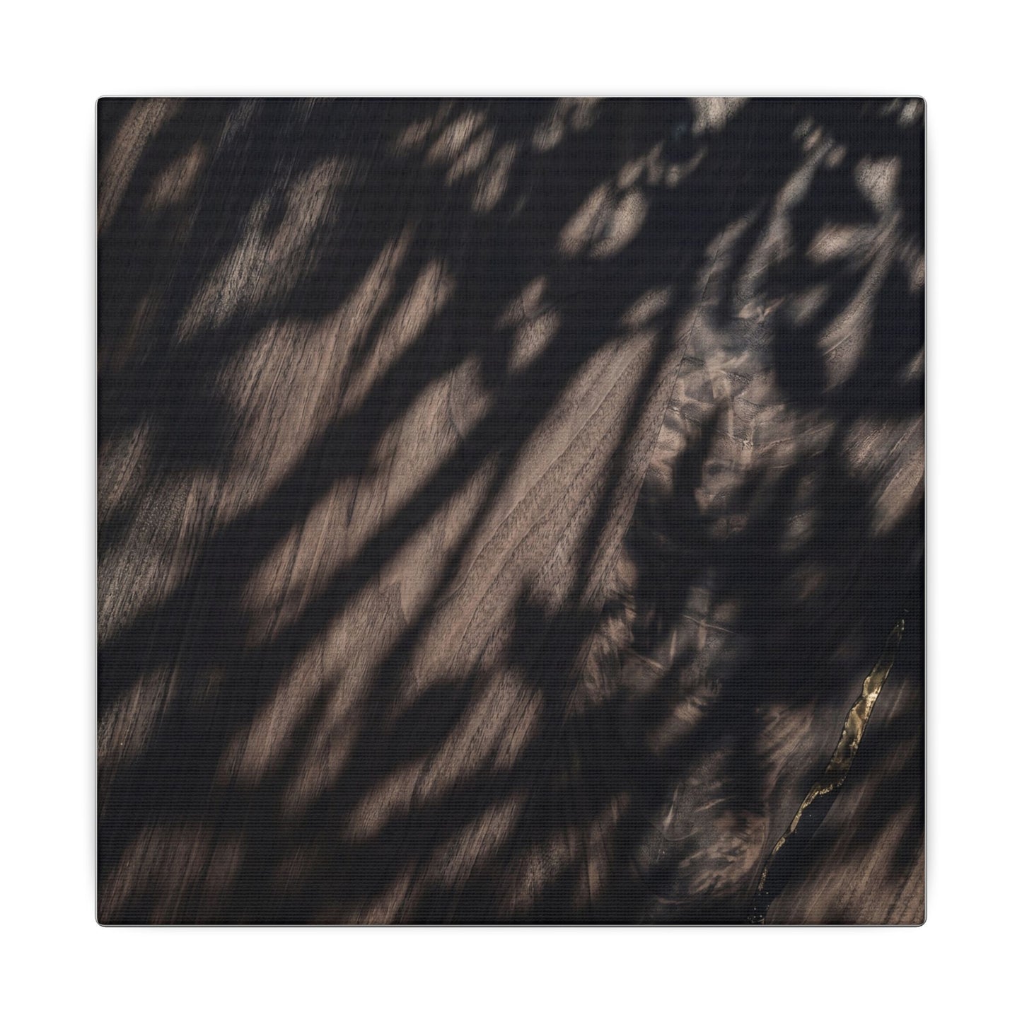 Shadow Play Summer Canvas Art | Dark Japandi Moody Design