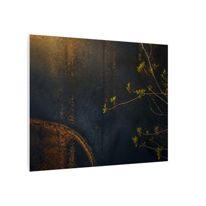Spring Rust Patina Dark Texture Canvas Art | Moody Decor