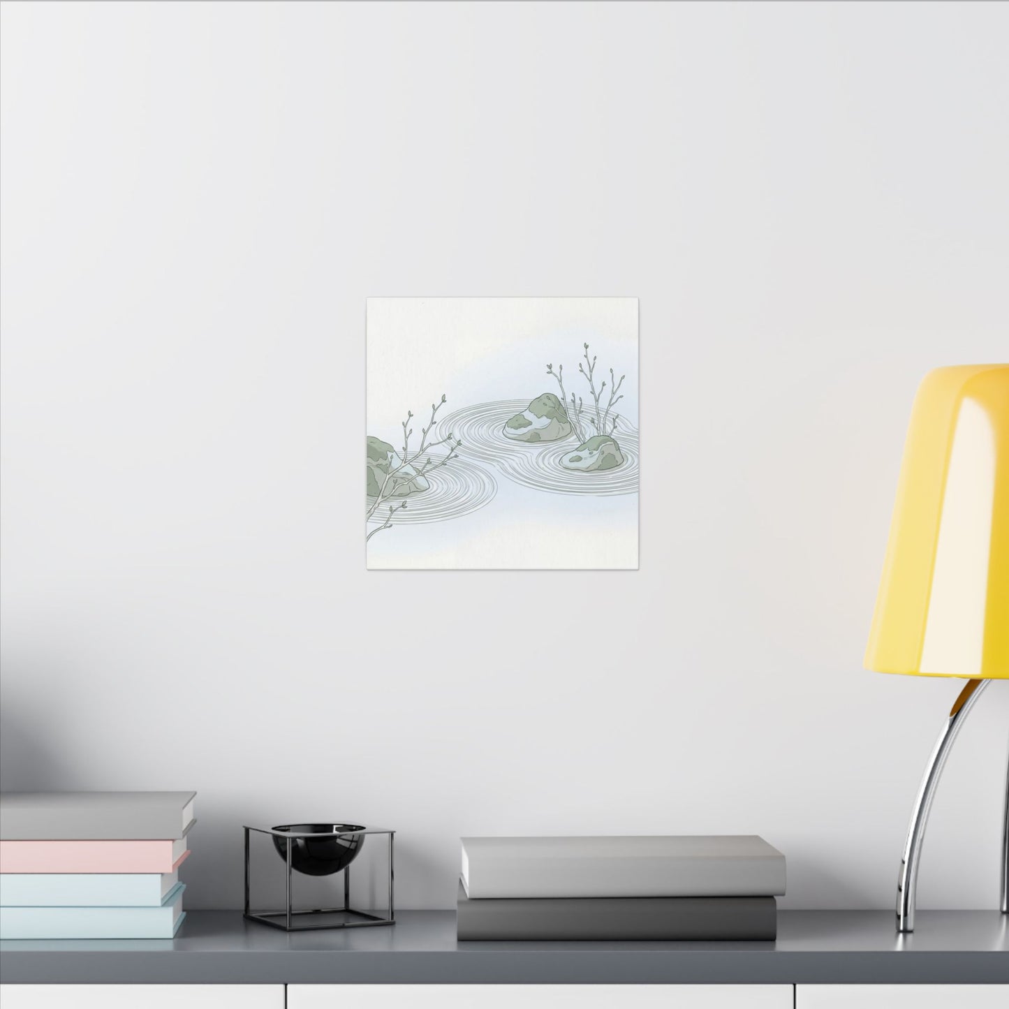 Moonlight Rock Garden Canvas Art - Japandi Ma