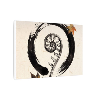 Fern Unfurling Autumn Canvas Art | Zen Peaceful Design