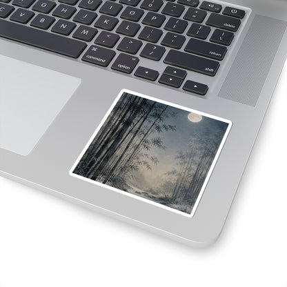 Bamboo Grove Winter Sticker | Japandi Cozy Design