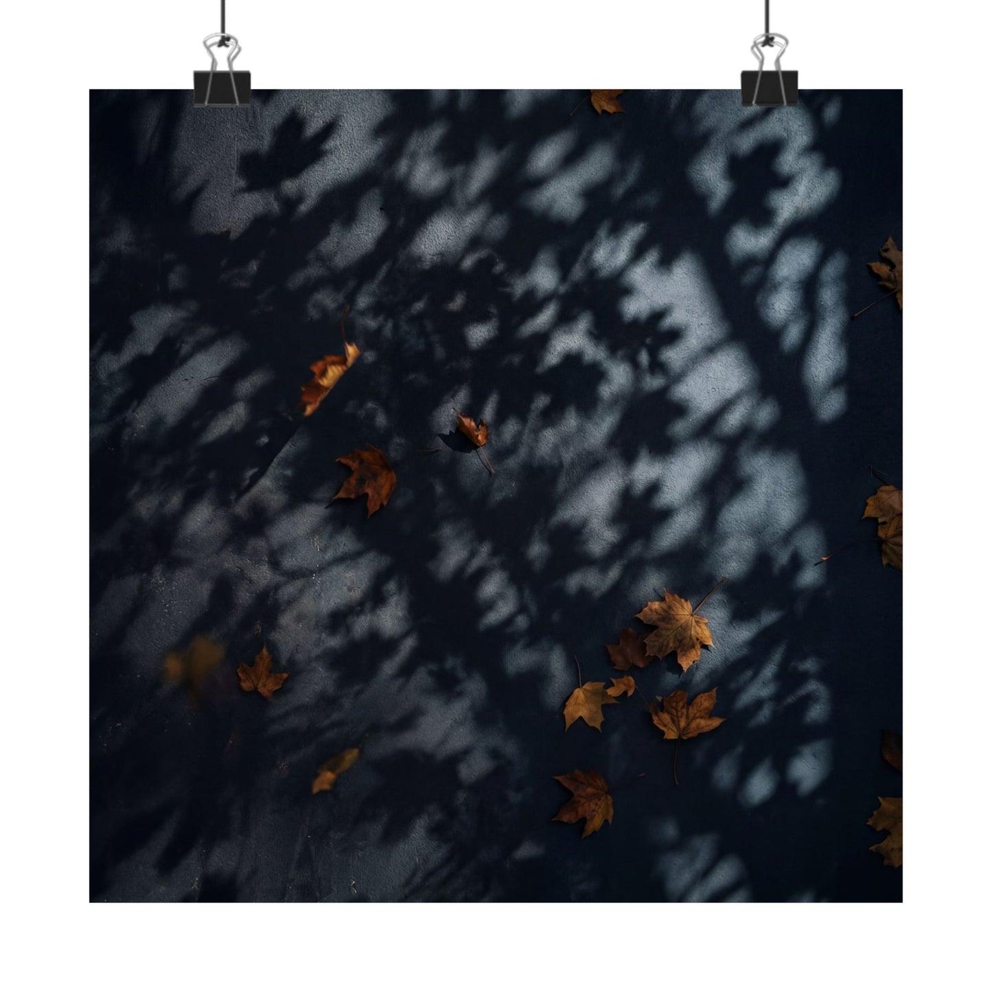 Shadow Play Shadow Zen Wall Art Print | Luxurious Dark Japandi Art Art Print