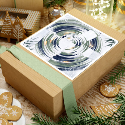 Water Ripple Sumi E Sticker | Calm Zen Art