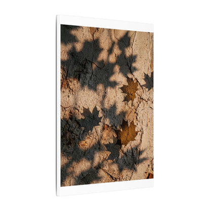 Cozy Shadow Play Canvas Art - Texture Japandi