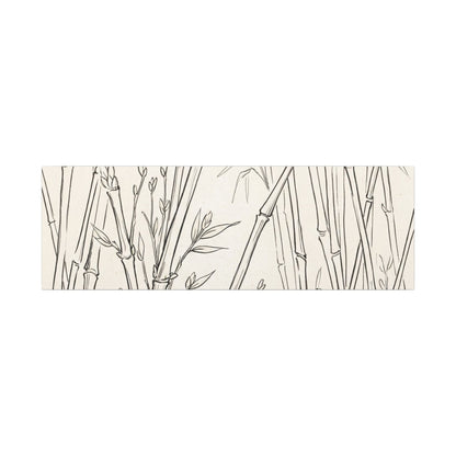Candlelight Bamboo Grove Canvas Art - Japandi Fukinsei