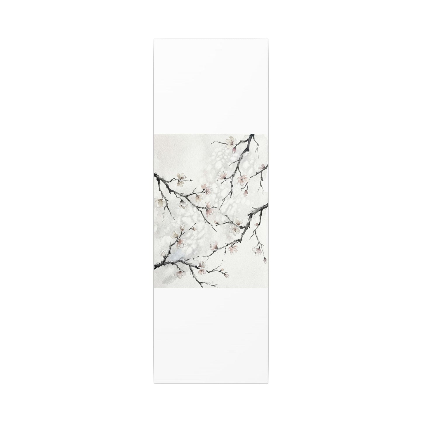 Cherry Blossom Canvas Art | Winter Japandi Watercolor Art