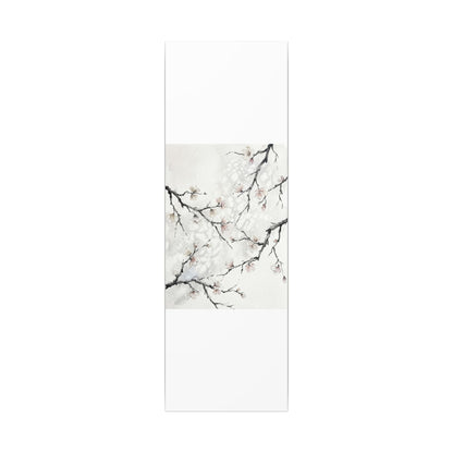 Cherry Blossom Canvas Art | Winter Japandi Watercolor Art
