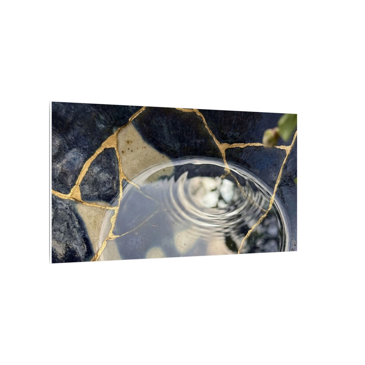 Water Ripple Spring Canvas Art | Kintsugi Beautiful Design