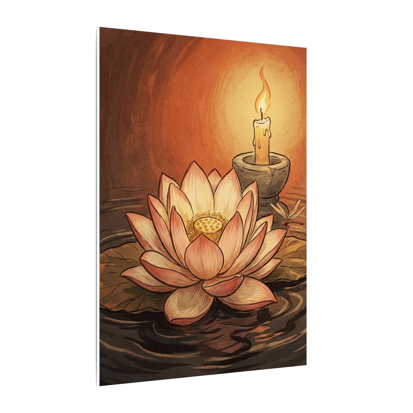 Fukinsei Dried Flowers Canvas Art - Japandi Texture