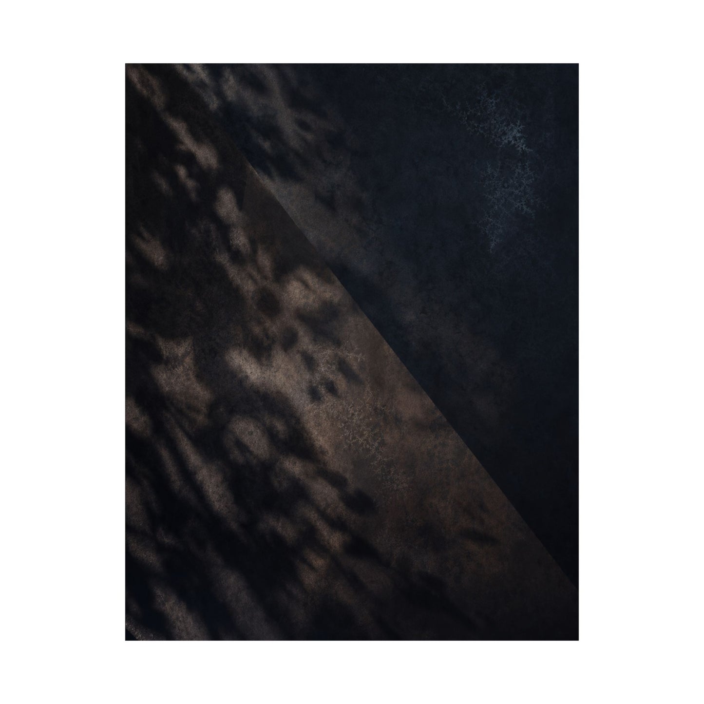 Moody Shadow Play Wall Art Print - Moody Minimal Dark Japandi