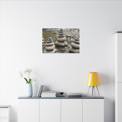 Bamboo Grove Winter Canvas Art | Zen Serene Design