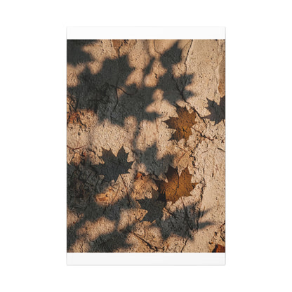 Cozy Shadow Play Canvas Art - Texture Japandi