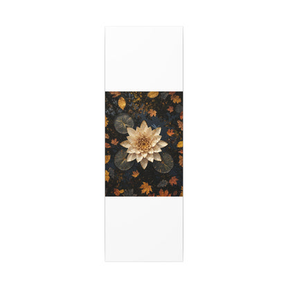 Kintsugi Lotus Flower in Dappled | Gold Repair Canvas Art
