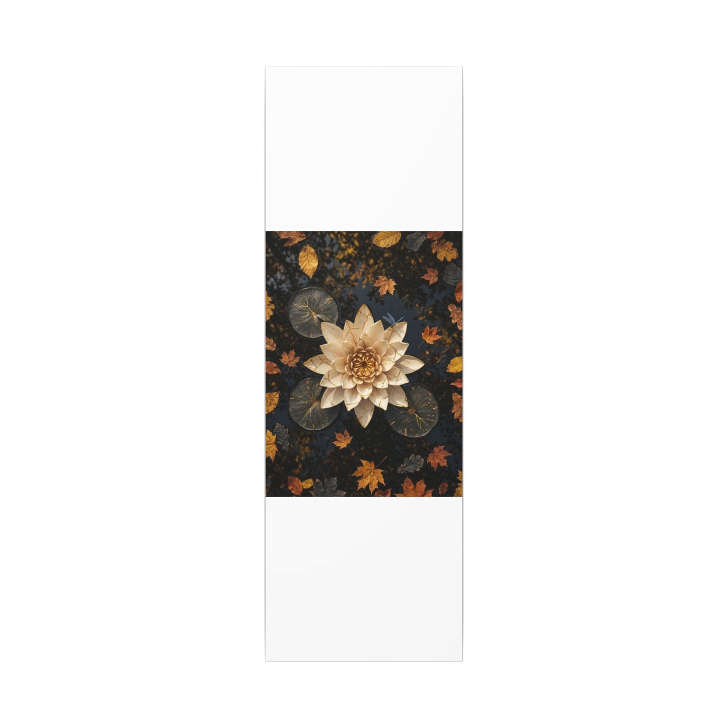 Healing Lotus Flower Canvas Art - Gold Repair Kintsugi