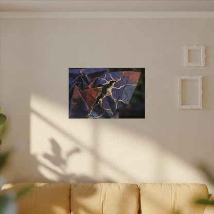 Philosophical Paper Fold Canvas Art - Gold Vein Kintsugi