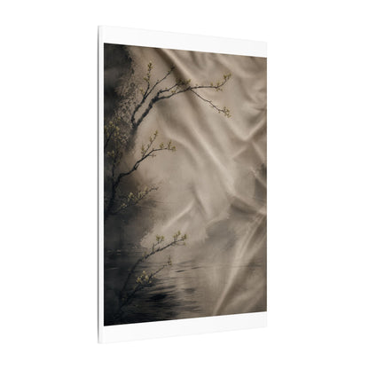 Silk Drape Canvas Art | Spring Japandi Japanese Pattern Art