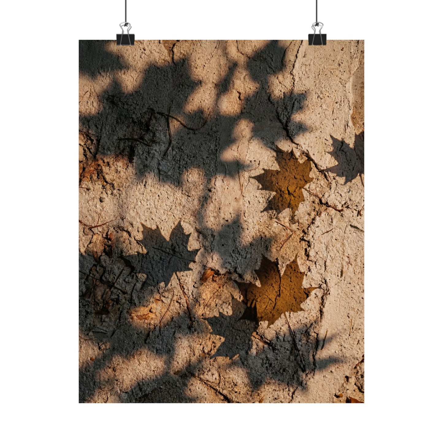 Shadow Play Texture Wall Art Print | Cozy Japandi Art Art Print
