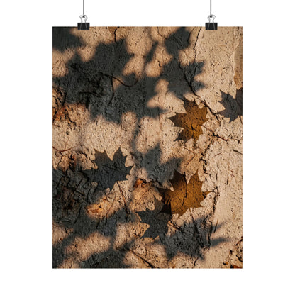 Shadow Play Texture Wall Art Print | Cozy Japandi Art Art Print