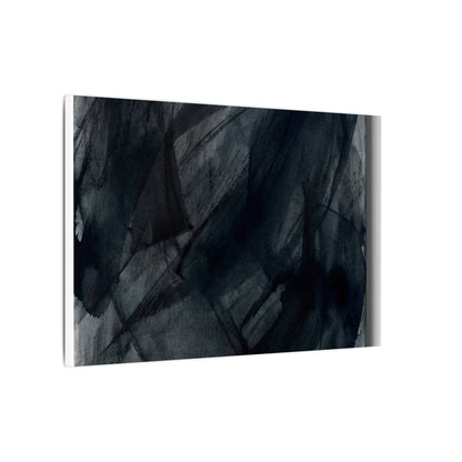 Deep Tones Dark Japandi Charcoal Canvas Art