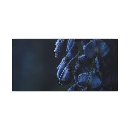 Winter Wisteria Shadow Zen Canvas Art | Atmospheric Decor