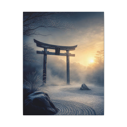 Zen Torii Gate in Golden Hour | Karesansui Canvas Art