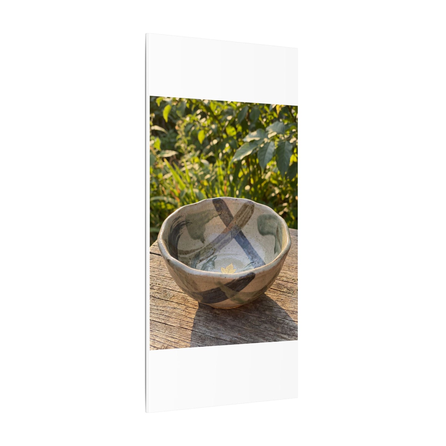 Earthy Ceramic Bowl Canvas Art - Japanese Pattern Japandi