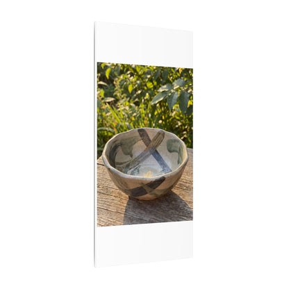 Earthy Ceramic Bowl Canvas Art - Japanese Pattern Japandi