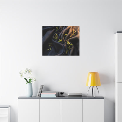 Spring Silk Drape Moody Minimal Canvas Art | Luxurious Decor