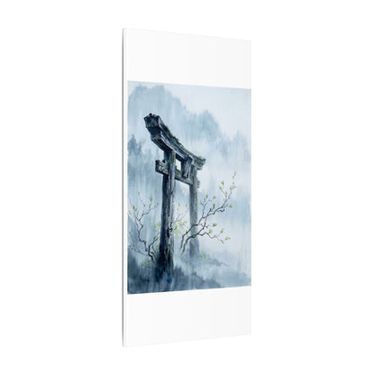 Torii Gate Canvas Art | Spring Zen Sumi E Art