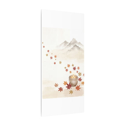 Earthy Mountain Mist Canvas Art - Japanese Pattern Japandi