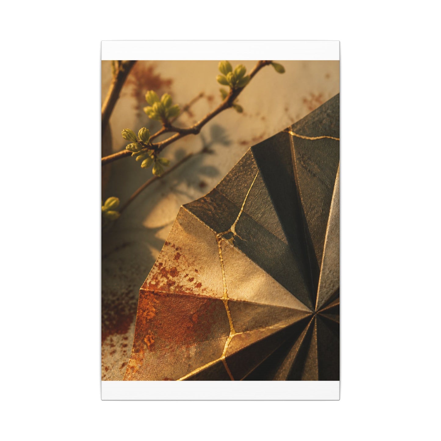 Ma Paper Fold Canvas Art - Kintsugi Broken Beauty