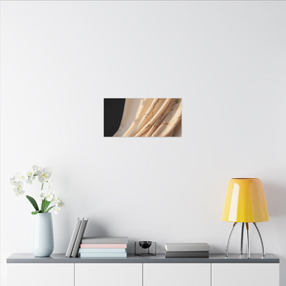 Golden Hour Silk Drape Canvas Art - Kintsugi Fukinsei