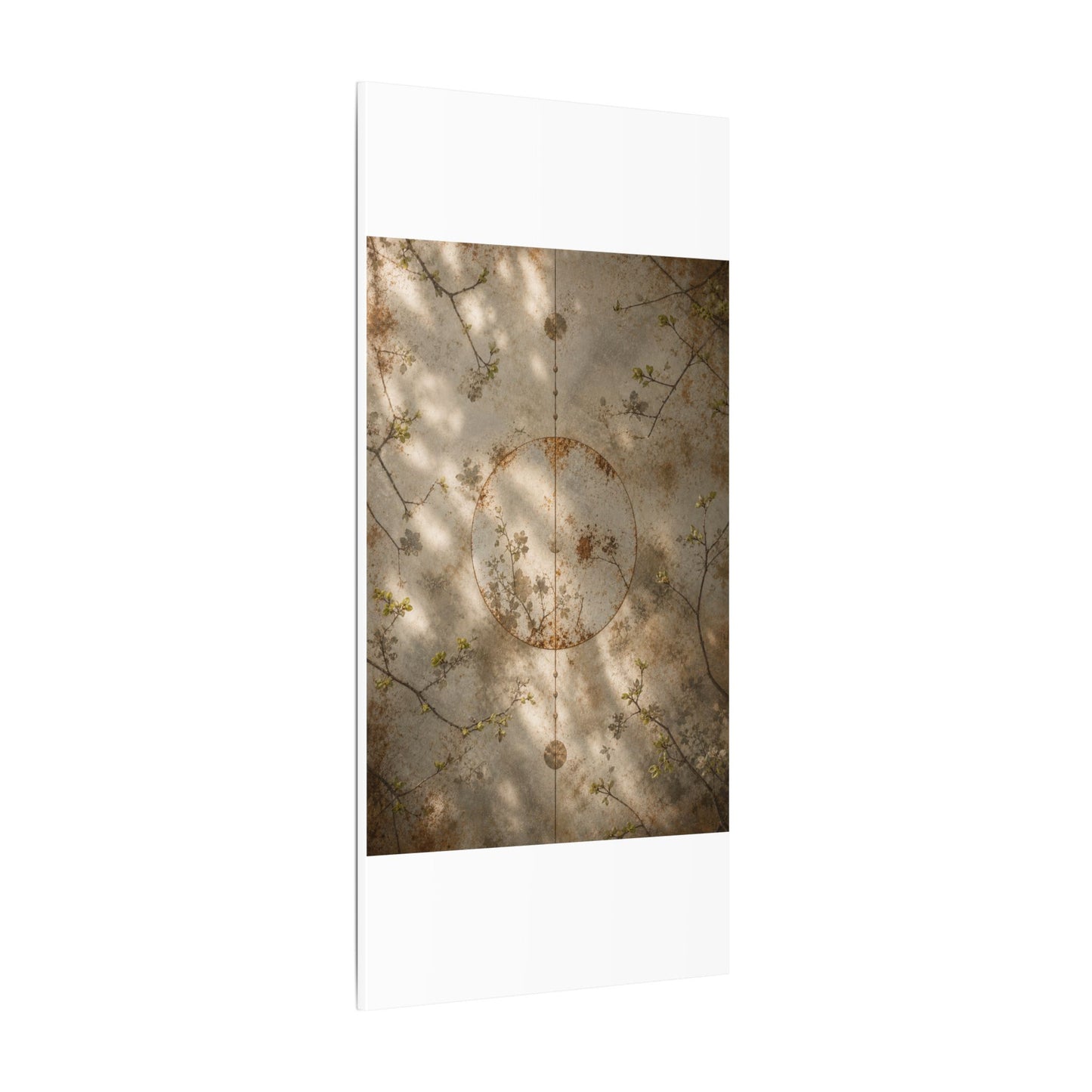 Japandi Rust Patina in Dappled | Japanese Pattern Canvas Art
