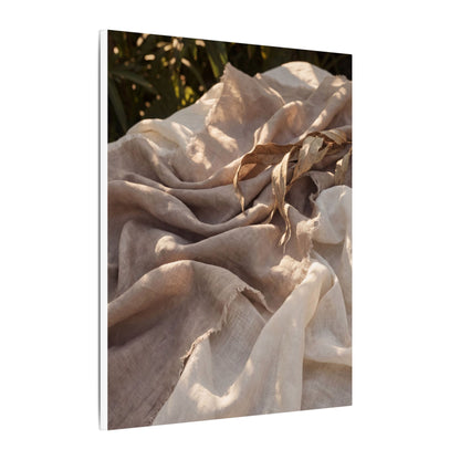 Silk Drape Summer Canvas Art | Japandi Neutral Design