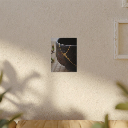Dawn Tea Ceremony Canvas Art - Kintsugi Mono No Aware